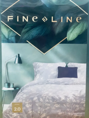 FINE LINE комплект постельного белья bliss люкс перкаль 2,0сп. 70*70см простыня на резинке
